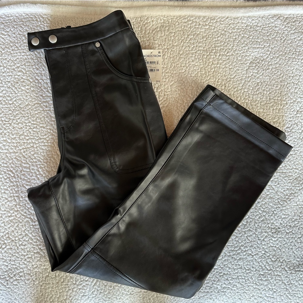 NWT BLANK NYC leather pants size 28
